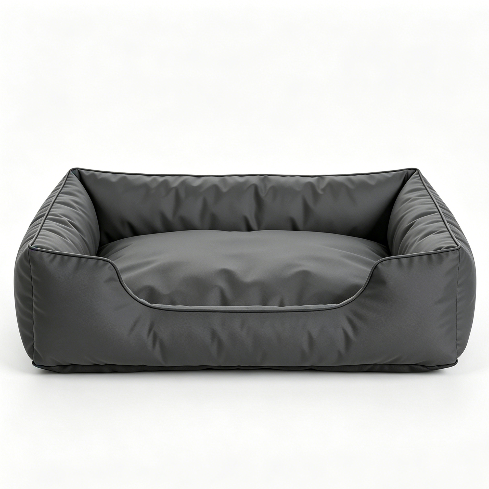 Bullockale Sytopia 42-Inch Indestructible Waterproof Orthopedic Dog Bed, Chew Proof XL Size for Extra Large Dogs, Supports Up to 100 lbs, Suitable for Indoor and Outdoor Use, Great Pet Gift for Crate, Dark Grey